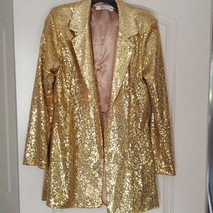 Gold sequin jacket